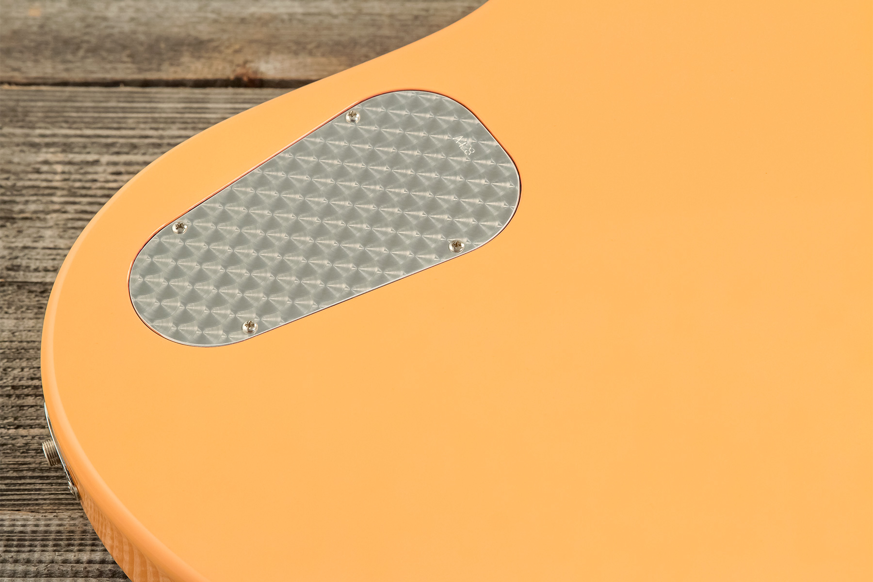 Powers Electric A-type 2s Pf42 Ht Mn #a428 - Creamsicle - Retro rock electric guitar - Variation 7