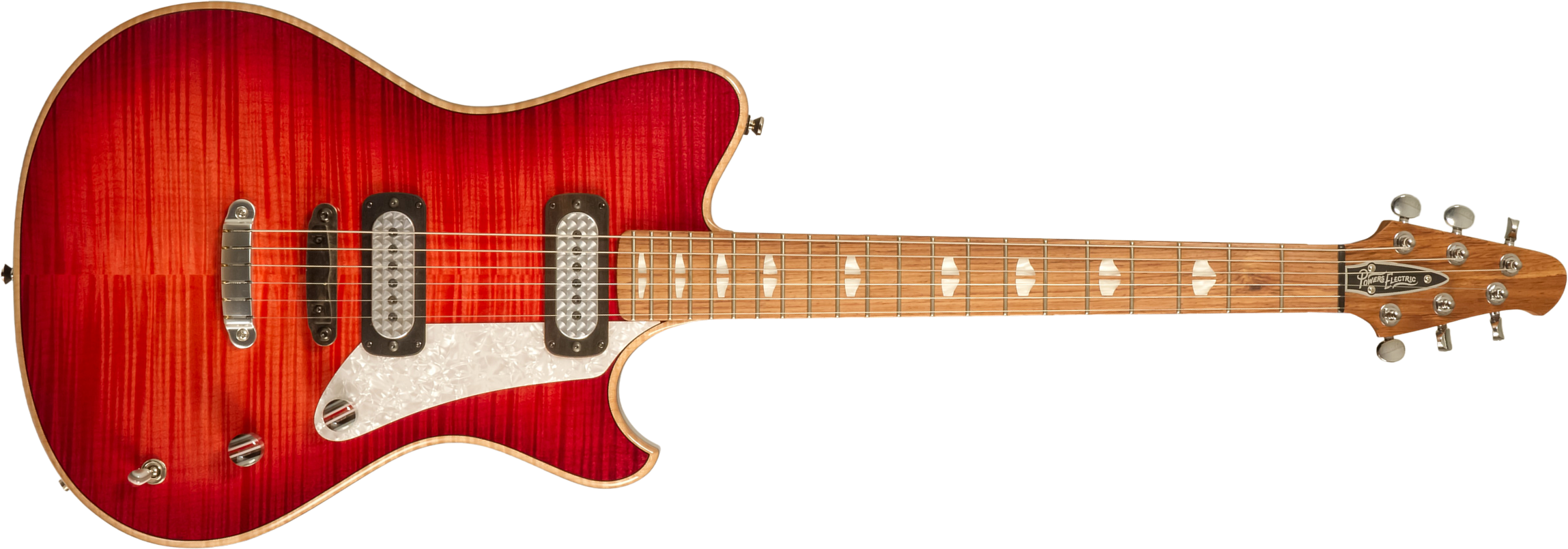 Powers Electric A-type Hardtail 2s Ff42 Ht Rw #a420 - Cosmo Red - Retro rock electric guitar - Main picture