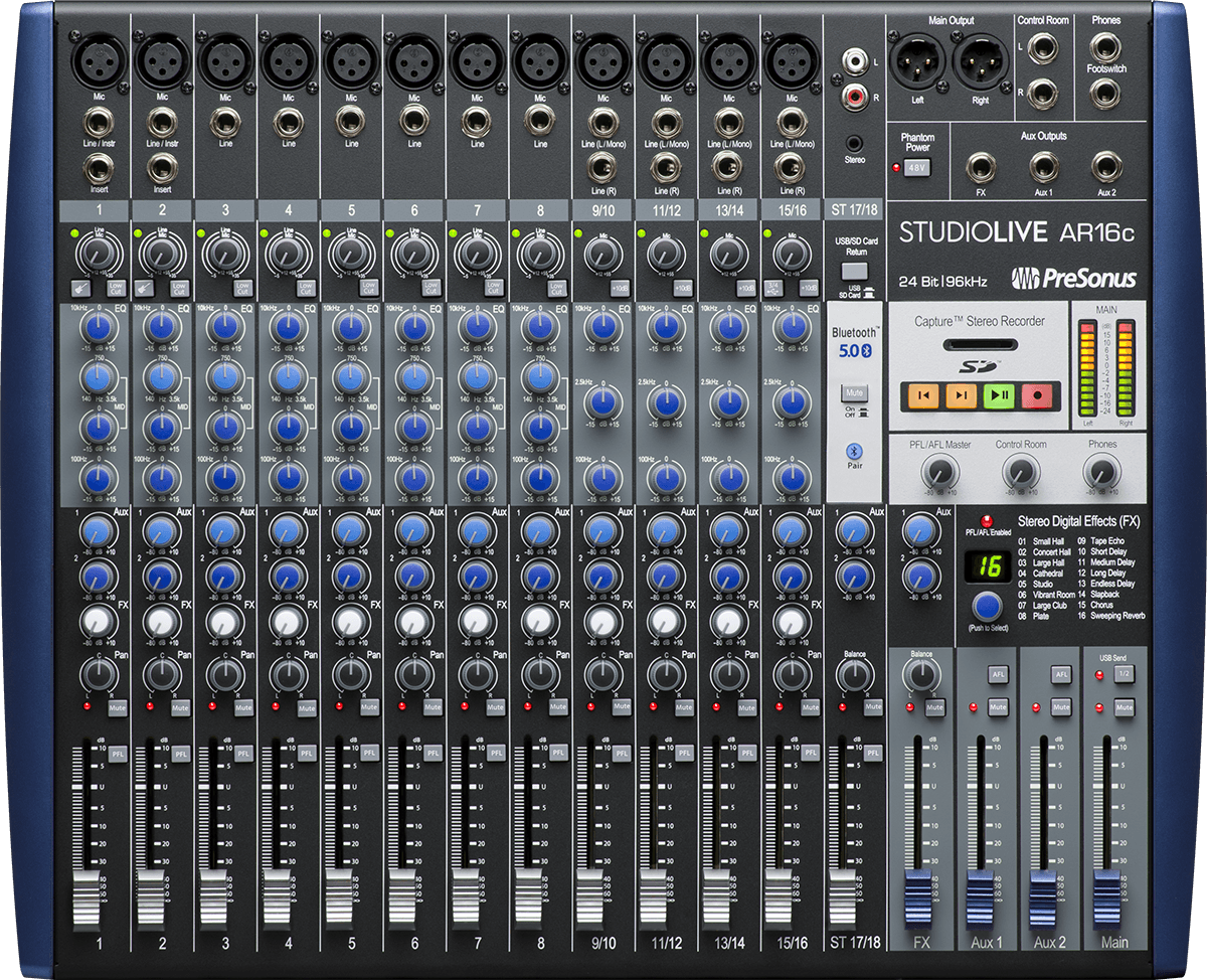 Presonus Studiolive Ar16c - Analog mixing desk - Main picture