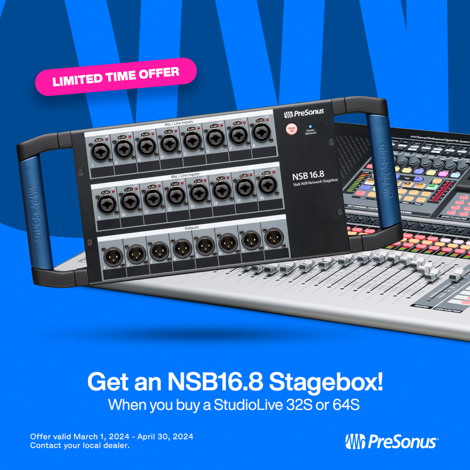 Presonus Studiolive 64s  + Nsb 16.8  Offerte - Digital mixing desk - Variation 1