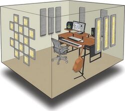 Panel for acoustic treatment Primacoustic London 10 Room Beige