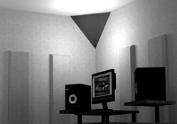 Primacoustic Cumulus Bass Trap Angle Triangle Beige 60x60x60 - Panel for acoustic treatment - Variation 1