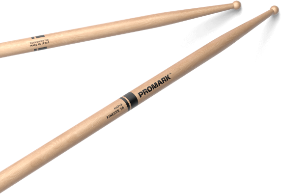 Pro Mark Finesse 7a Maple Drumstick, Small Round Wood Tip - Drum stick - Main picture