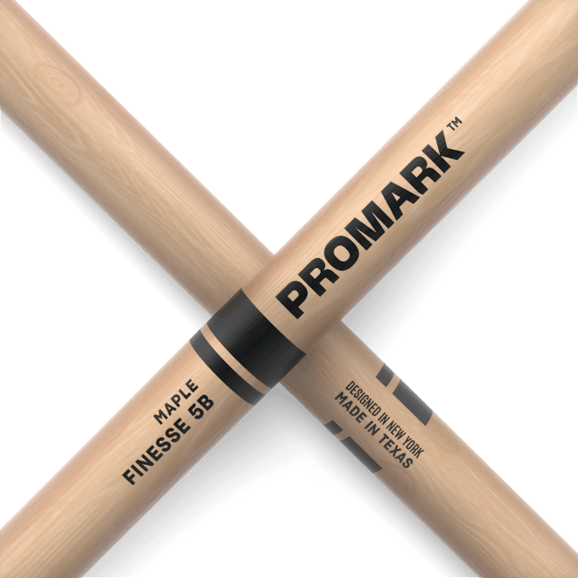 Pro Mark Finesse 5b Maple Drumstick, Small Round Wood Tip - Drum stick - Variation 1