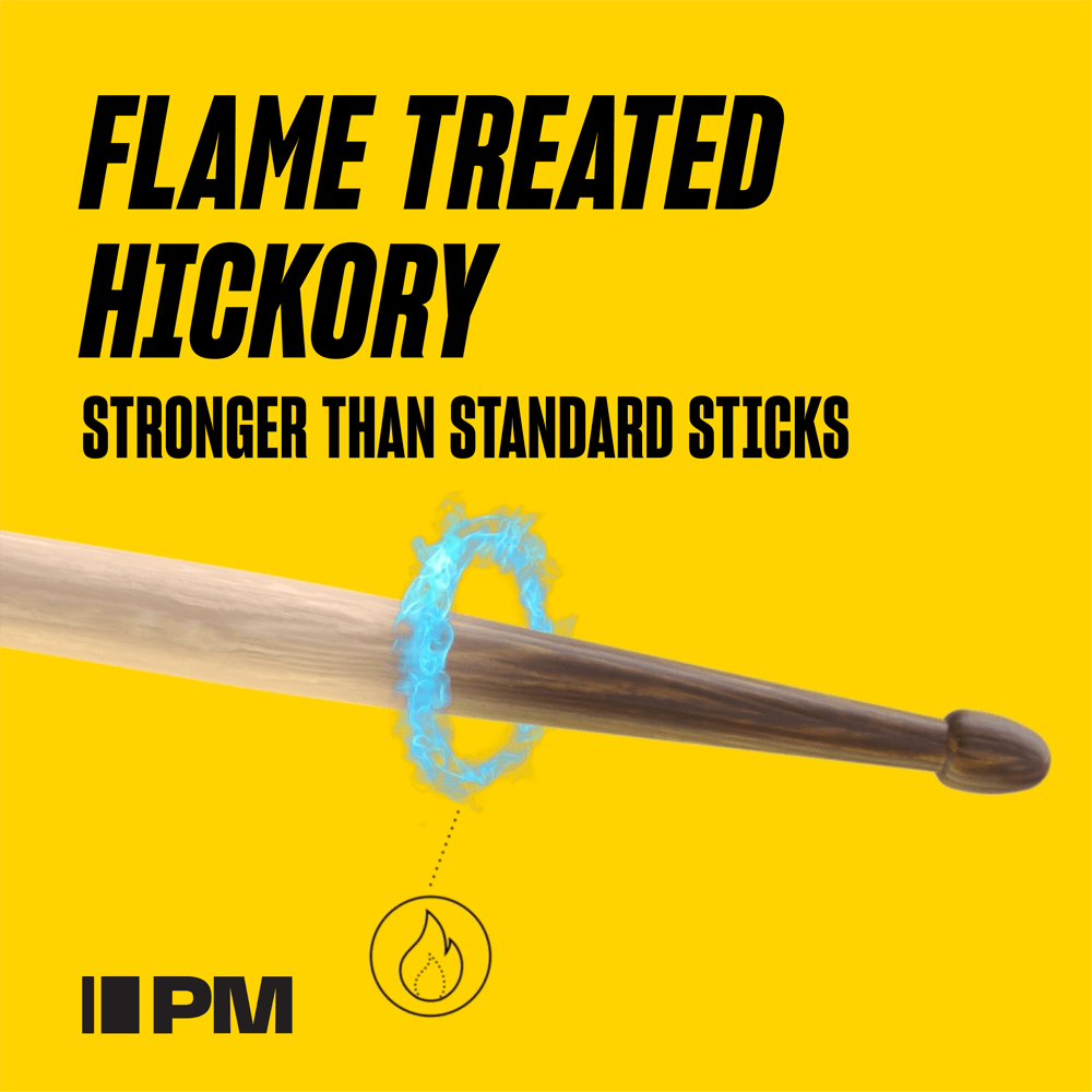 Pro Mark R5abfg Rebound 5ab Firegrain Hickory Drumstick, Acorn Wood Tip - Drum stick - Variation 1