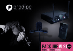 Wireless microphone for instrument  Prodipe Pack UHF VL21 Violons & Altos