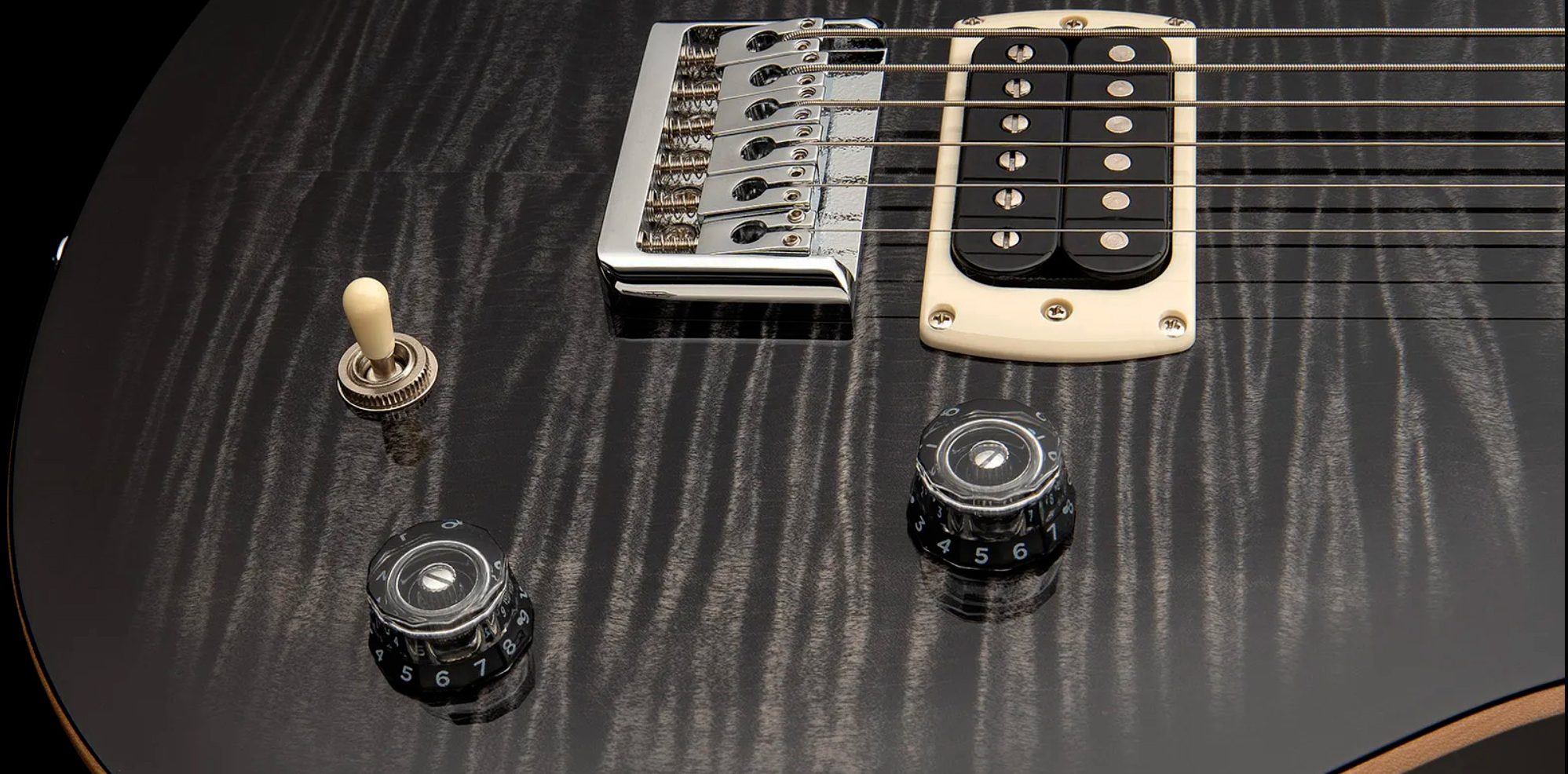 Prs 277 Se (wing Tuners) Baritone 2h Ht Eb - Charcoal Burst - Baritone guitar - Variation 4