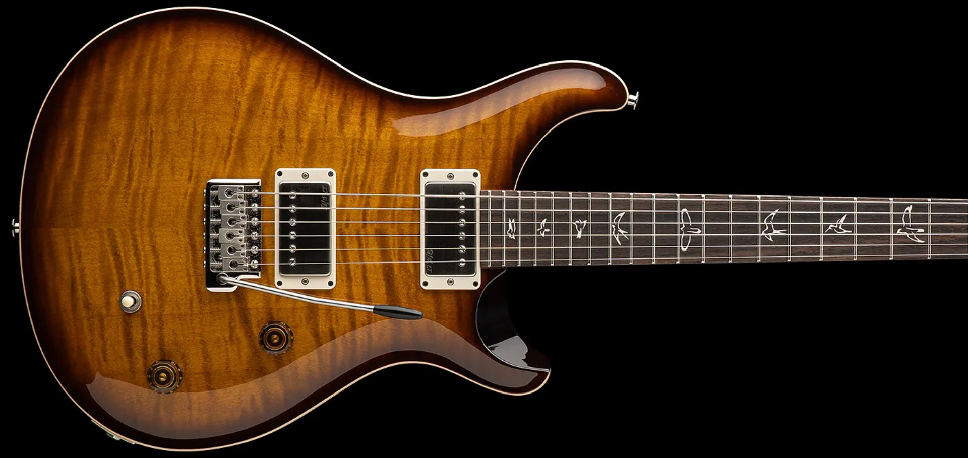 Prs Ce 22 Bolt-on Usa Ltd 2h Trem Rw - Black Amber - Double cut electric guitar - Variation 2