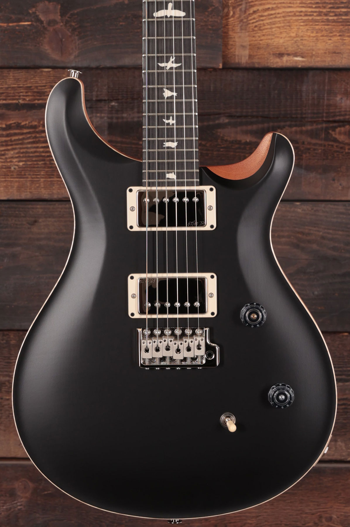 Prs Ce 24 Satin Bolt-on Usa Ltd 2h Trem Rw - Black - Double cut electric guitar - Variation 1