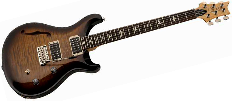 Prs Ce 24 Semi-hollow Bolt-on Usa 2h Trem Rw - Black Amber - Semi-hollow electric guitar - Variation 1