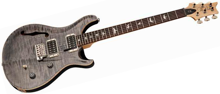 Prs Ce 24 Semi-hollow Bolt-on Usa 2h Trem Rw - Faded Gray Black - Semi-hollow electric guitar - Variation 1