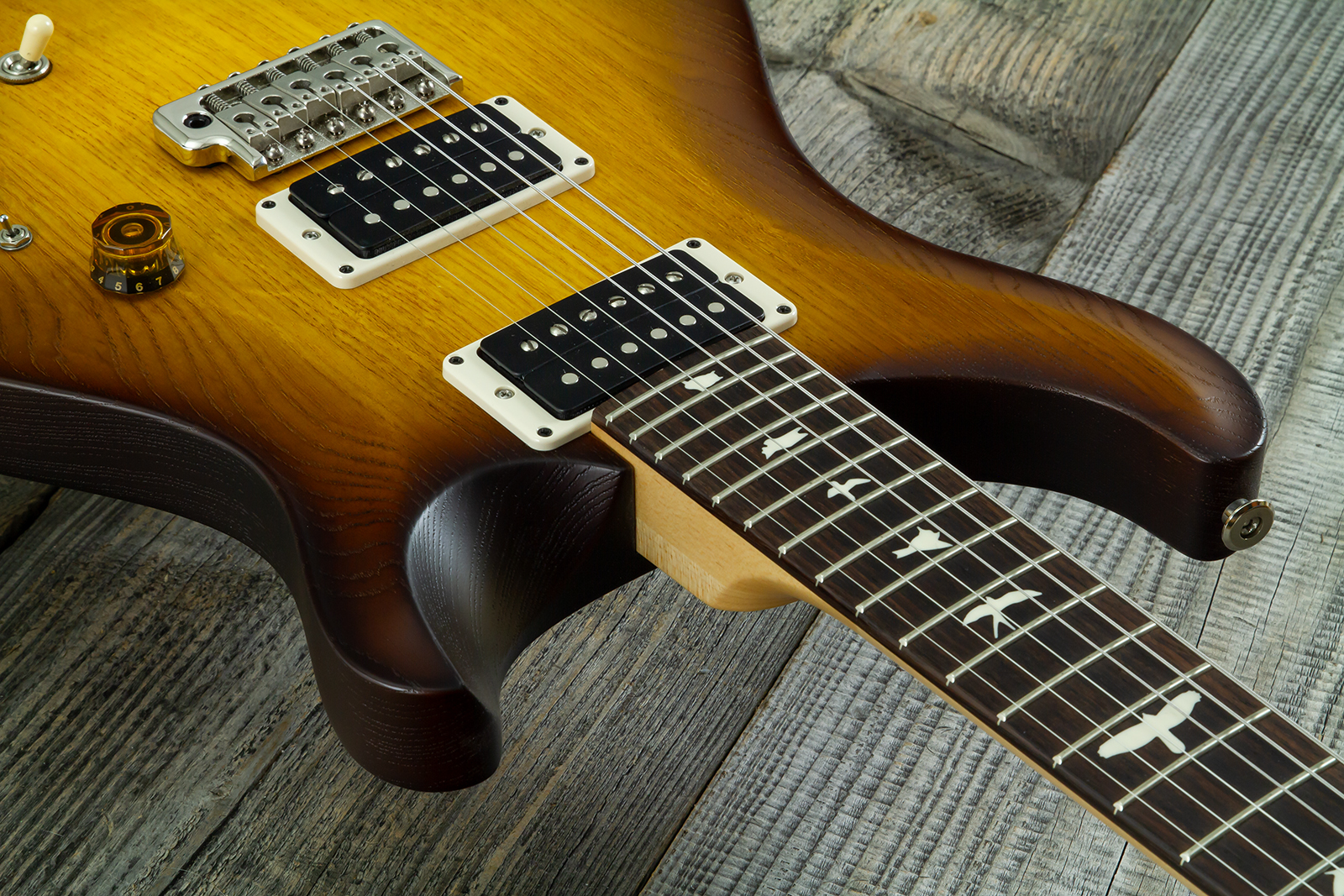 Prs Ce24-08 Swamp Ash Hand-signed Usa 2h Trem Rw #0397253 - Mccarty Tobacco Burst - Double cut electric guitar - Variation 4