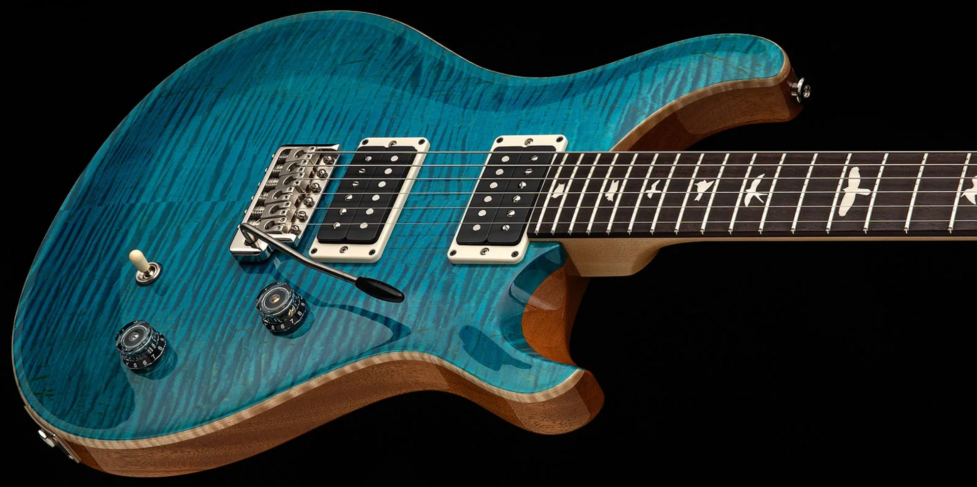 Prs Ce24 Bolt-on Usa 2h 85/15 Trem Rw - Carroll Blue - Double cut electric guitar - Variation 2