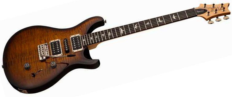 Prs Ce24 Special Ltd Bolt-on Usa Hsh Trem Rw - Black Amber - Double cut electric guitar - Variation 1
