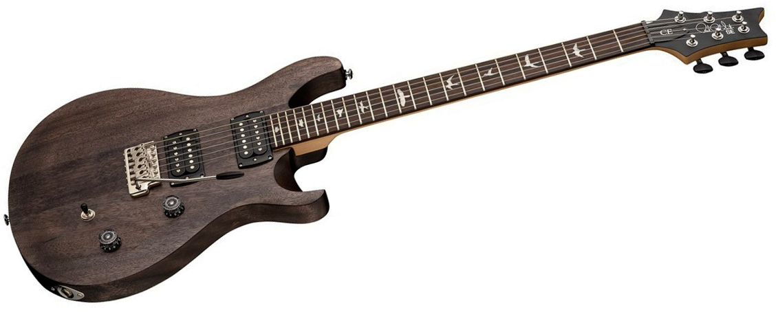 Prs Ce24 Standard Satin Se Bolt-on (wing Tuners) 2h Trem Rw - Charcoal - Double cut electric guitar - Variation 1