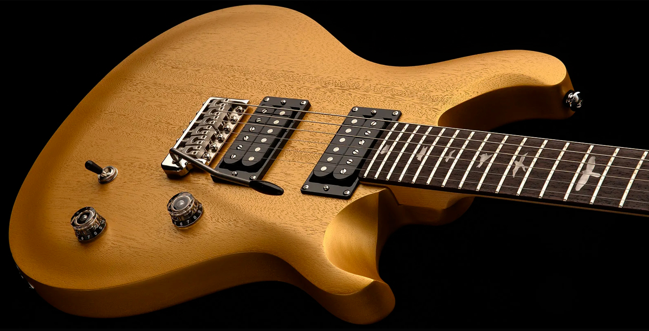 Prs Ce24 Standard Satin Wing Tuners Se Bolt-on 2h Trem Rw - Metallic Gold - Double cut electric guitar - Variation 2