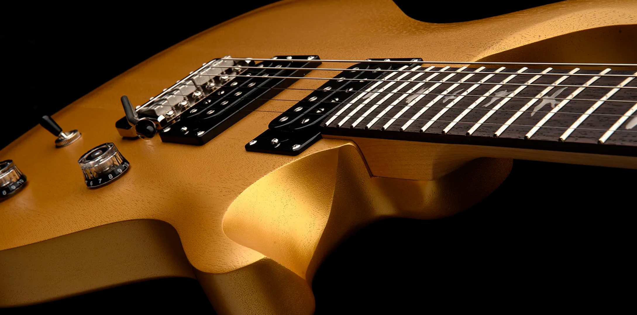 Prs Ce24 Standard Satin Wing Tuners Se Bolt-on 2h Trem Rw - Metallic Gold - Double cut electric guitar - Variation 3