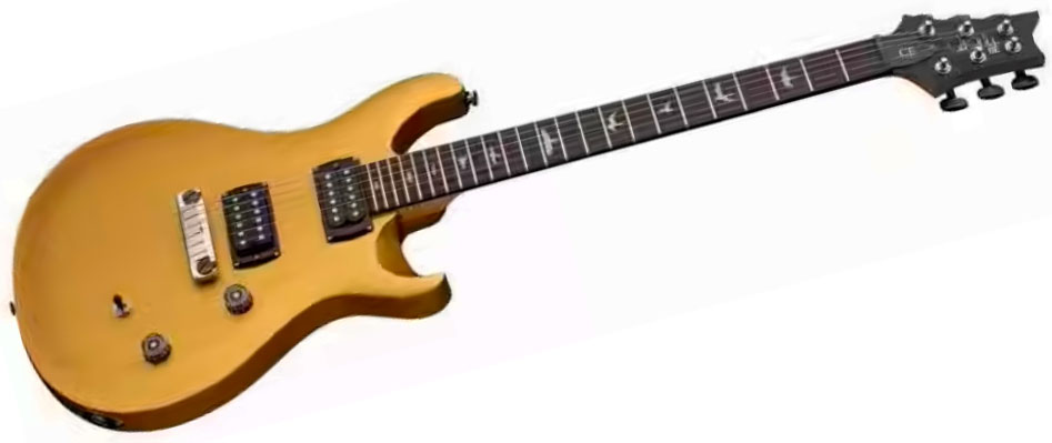 Prs Ce24 Standard Stoptail Satin Se Bolt-on 2h Trem Rw - Metallic Gold - Double cut electric guitar - Variation 2