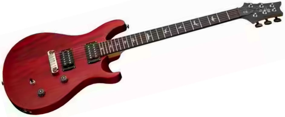 Prs Ce24 Standard Stoptail Satin Se Bolt-on 2h Trem Rw - Vintage Cherry - Double cut electric guitar - Variation 2
