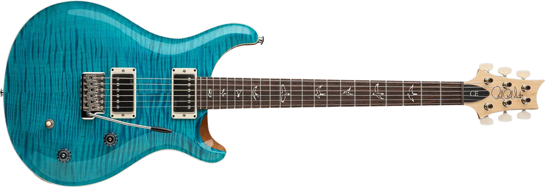 Prs Ce 22 Bolt-on Usa Ltd 2h Trem Rw - Carroll Blue - Double cut electric guitar - Main picture