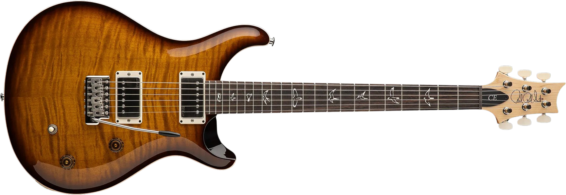 Prs Ce 22 Bolt-on Usa Ltd 2h Trem Rw - Black Amber - Double cut electric guitar - Main picture