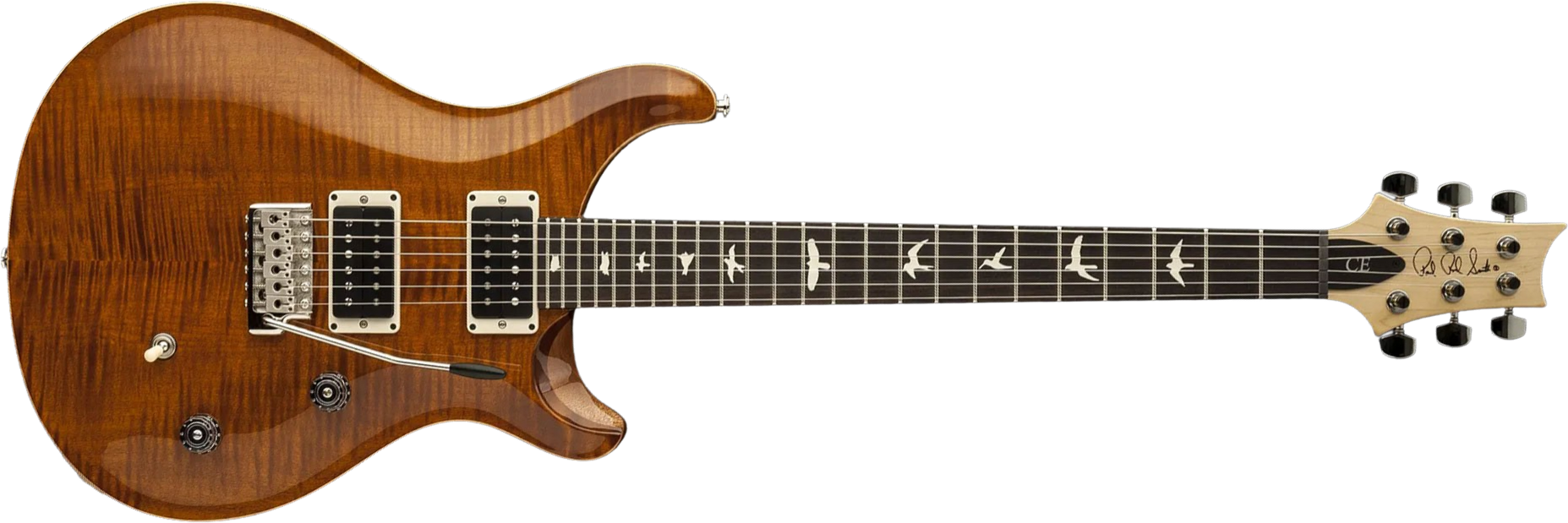 Prs Ce 24 Bolt-on Usa 2h Trem Rw - Amber - Double cut electric guitar - Main picture
