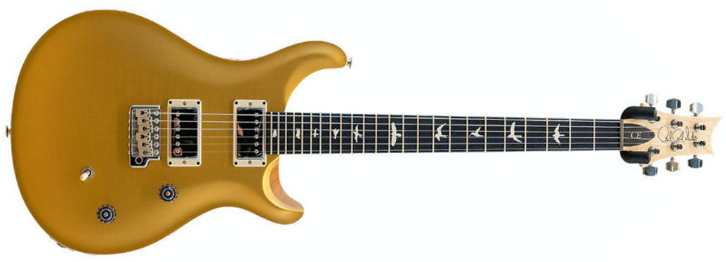 Prs Ce 24 Satin Bolt-on Usa Ltd 2h Trem Rw - Gold Top - Double cut electric guitar - Main picture