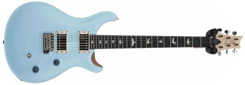 Prs Ce 24 Satin Bolt-on Usa Ltd 2h Trem Rw - Powder Blue - Double cut electric guitar - Main picture