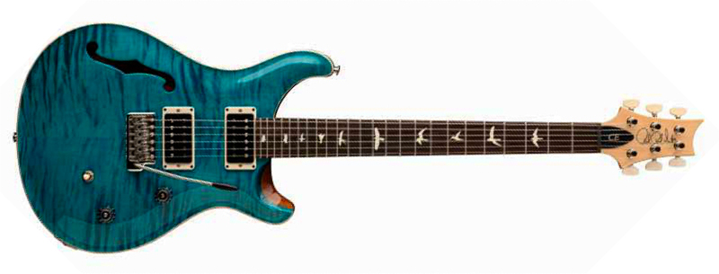 Prs Ce 24 Semi-hollow Bolt-on Usa 2h Trem Rw - Carroll Blue - Semi-hollow electric guitar - Main picture