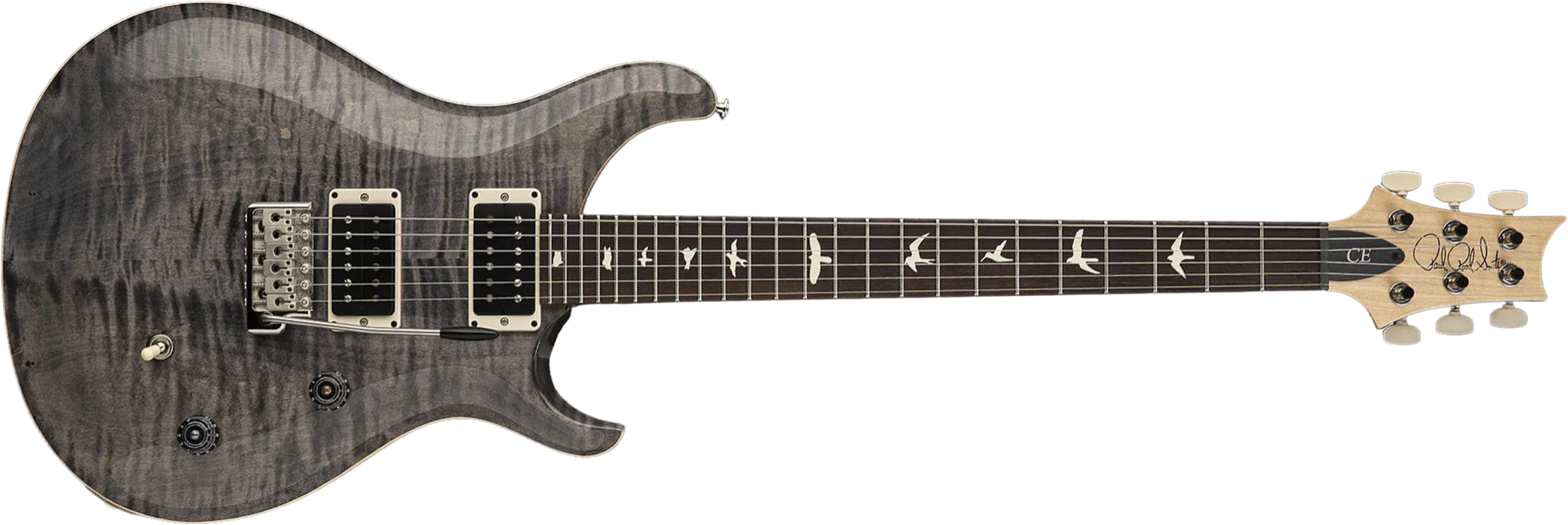 Prs Ce24 Bolt-on Usa 2h 85/15 Trem Rw - Faded Gray Black - Double cut electric guitar - Main picture