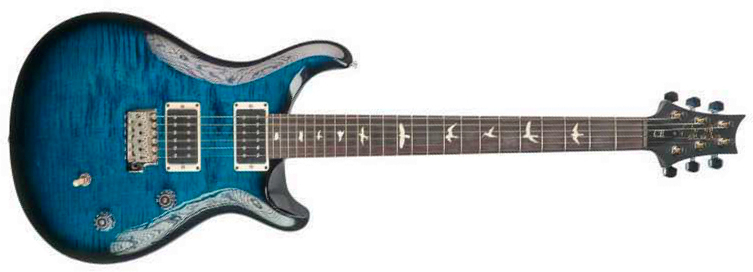 Prs Ce24 Bolt-on Usa 2h 85/15 Trem Rw - Whale Blue Smokeburst - Double cut electric guitar - Main picture
