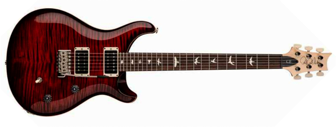 Prs Ce24 Bolt-on Usa 2h 85/15 Trem Rw - Fire Red Burst - Double cut electric guitar - Main picture