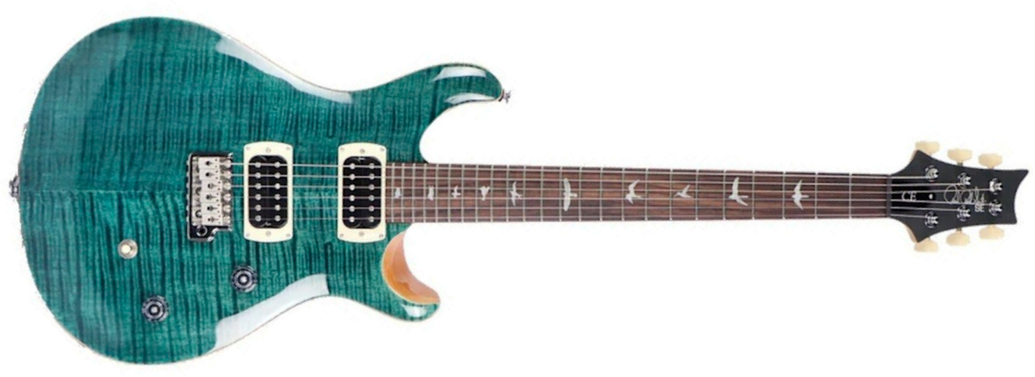 Prs Ce24 Se 2h Trem  Rw - Slate Blue - Double cut electric guitar - Main picture