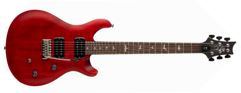 Prs Ce24 Standard Satin Wing Tuners Se Bolt-on 2h Trem Rw - Vintage Cherry - Double cut electric guitar - Main picture