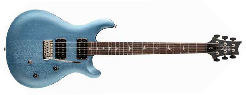 Prs Ce24 Standard Satin Wing Tuners Se Bolt-on 2h Trem Rw - Ice Blue Metallic - Double cut electric guitar - Main picture