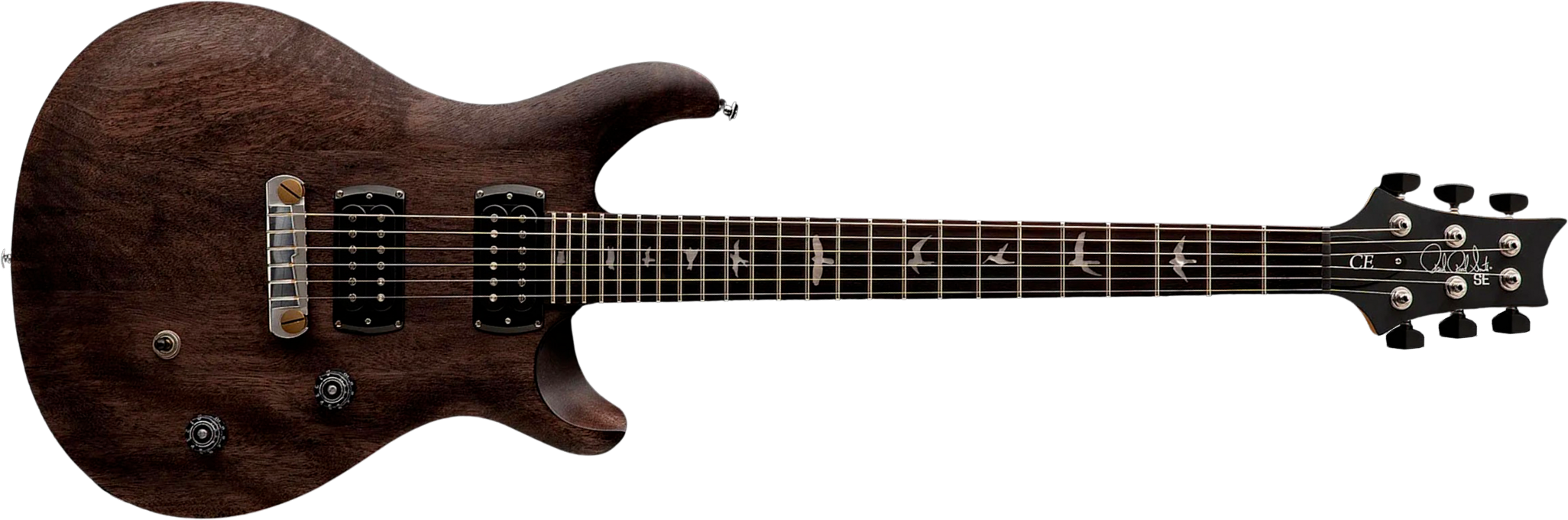 Prs Ce24 Standard Stoptail Satin Se Bolt-on 2h Ht Rw - Charcoal - Double cut electric guitar - Main picture