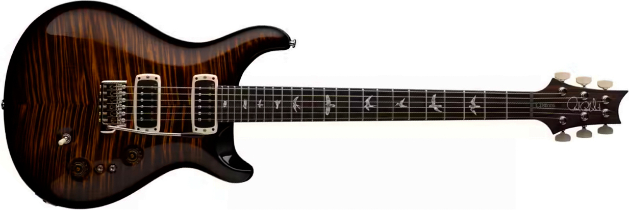 Prs Custom 24-08 Usa 2h Tci Trem Rw - Black Gold Wraparound Burst - Double cut electric guitar - Main picture