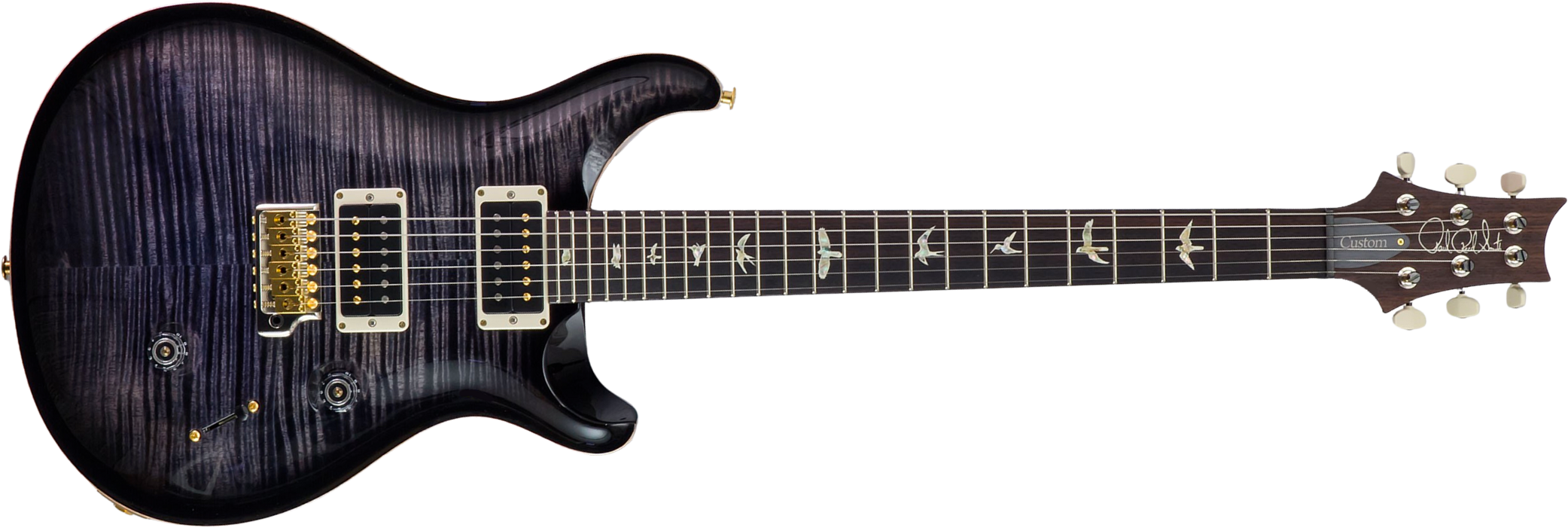 Prs Custom 24 10 Top Hand-signed Usa 2h Trem Rw #0383878 - Purple Mist - Double cut electric guitar - Main picture