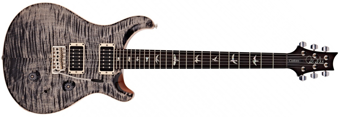 Prs Custom 24 Usa Hh Trem Rw - Charcoal Burst - Double cut electric guitar - Main picture