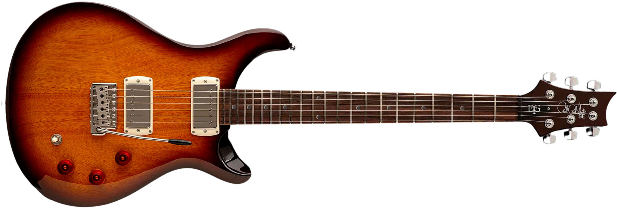 Prs David Grissom Dgt Se Signature 2h Trem Rw - Mccarty Tobacco Sunburst - Double cut electric guitar - Main picture