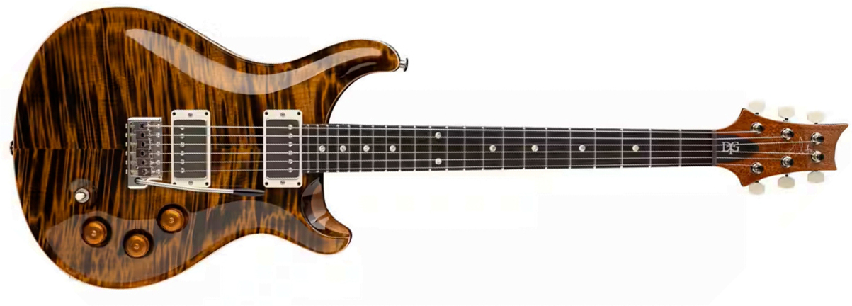 Prs David Grissom Dgt Usa Signature 2h Trem Rw - Tiger Eye - Double cut electric guitar - Main picture