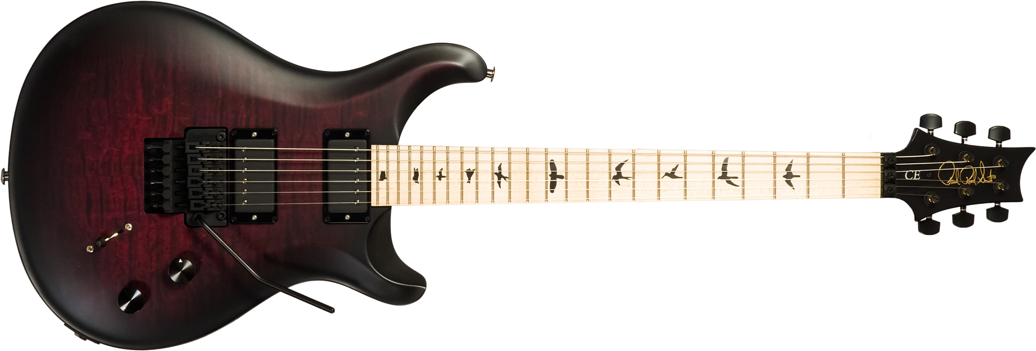 Prs Dustie Waring Dw Ce 24 Floyd Bolt-on Usa Signature 2h Fr Mn - Waring Smokeburst - Double cut electric guitar - Main picture