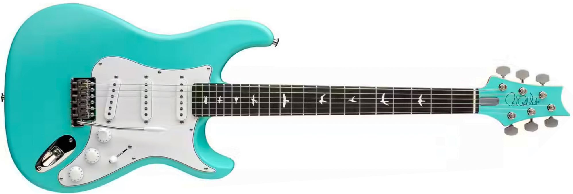 Prs John Mayer Silver Sky Bolt-on Usa Ltd Trem 3s Rw - Wild Blue Satin - Double cut electric guitar - Main picture