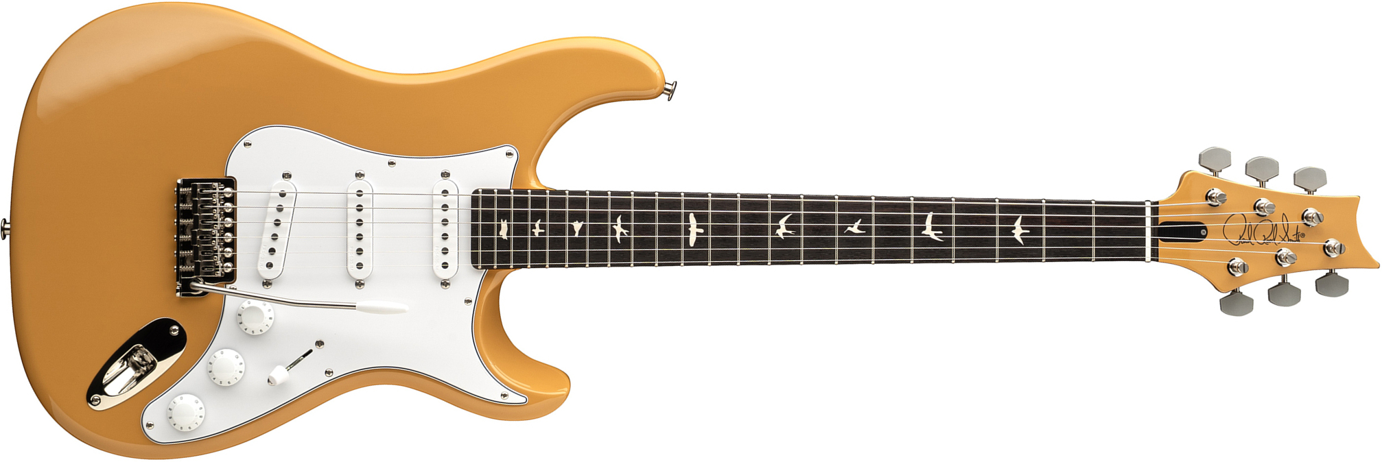 Prs John Mayer Silver Sky Defender Bolt-on Usa Ltd Trem 3s Rw - Sandglow Yellow - Str shape electric guitar - Main picture