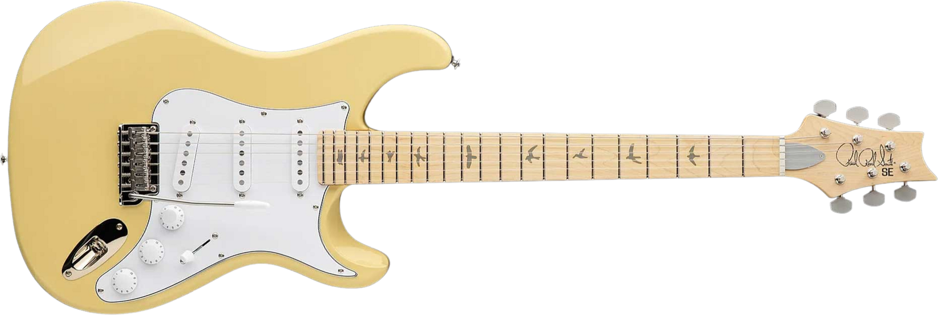 Prs John Mayer Silver Sky Maple Se Signature 3s Trem Mn - Moon White - Str shape electric guitar - Main picture