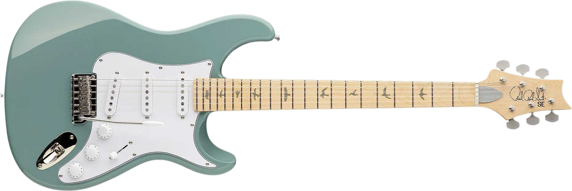 Prs John Mayer Silver Sky Maple Se Signature 3s Trem Mn - Stone Blue - Str shape electric guitar - Main picture