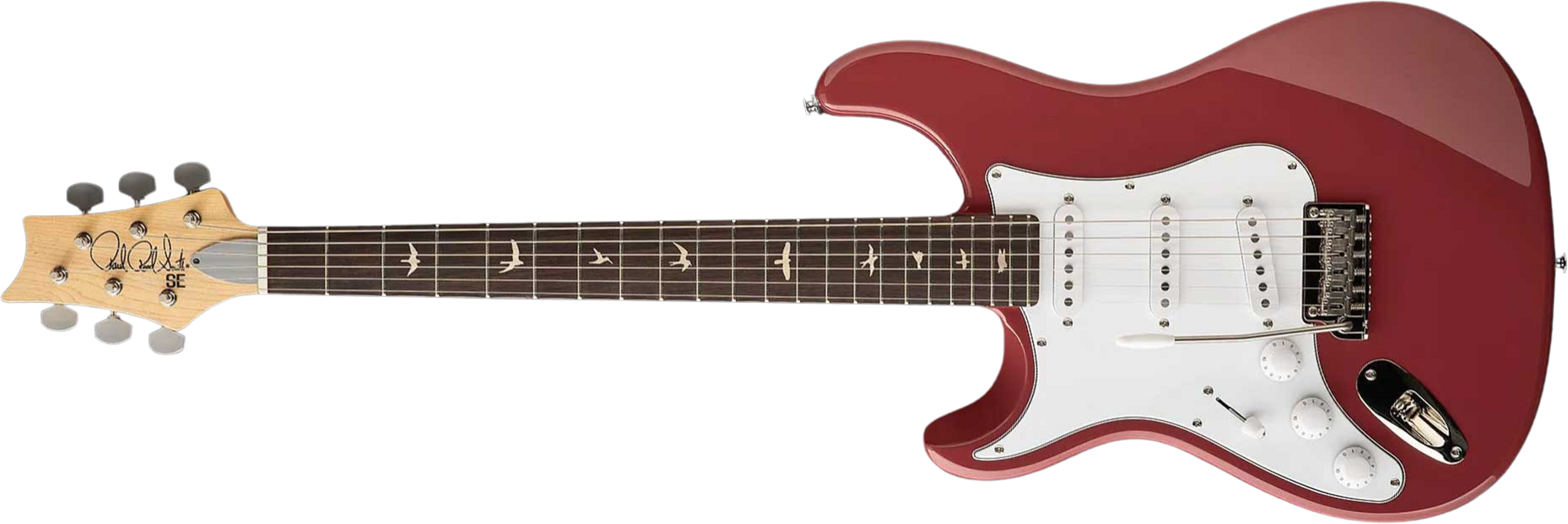 Prs John Mayer Silver Sky Rosewood Lh Se Signature Gaucher 3s Trem Rw - Derby Red - Str shape electric guitar - Main picture