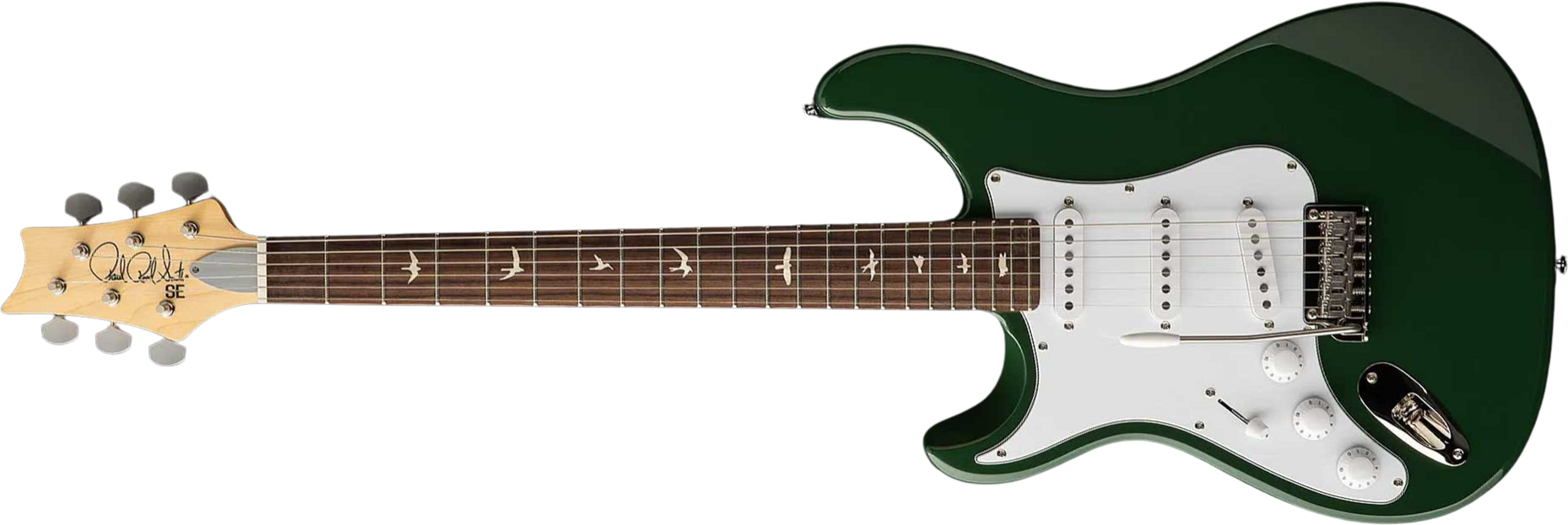 Prs John Mayer Silver Sky Rosewood Lh Se Signature Gaucher 3s Trem Rw - Lauren Green - Str shape electric guitar - Main picture