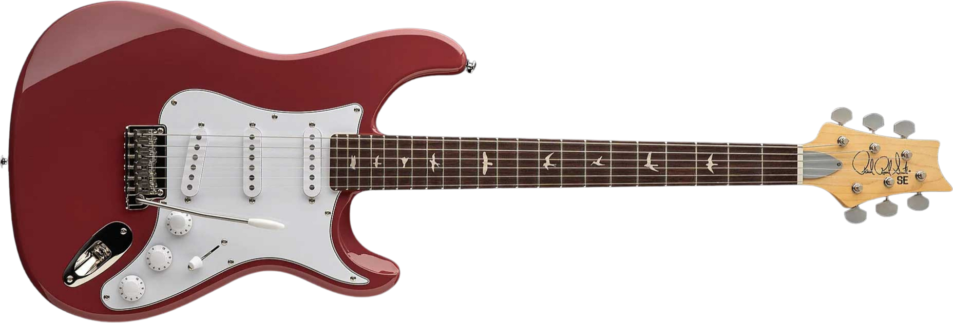 Prs John Mayer Silver Sky Rosewood Se Signature 3s Trem Rw - Derby Red - Str shape electric guitar - Main picture