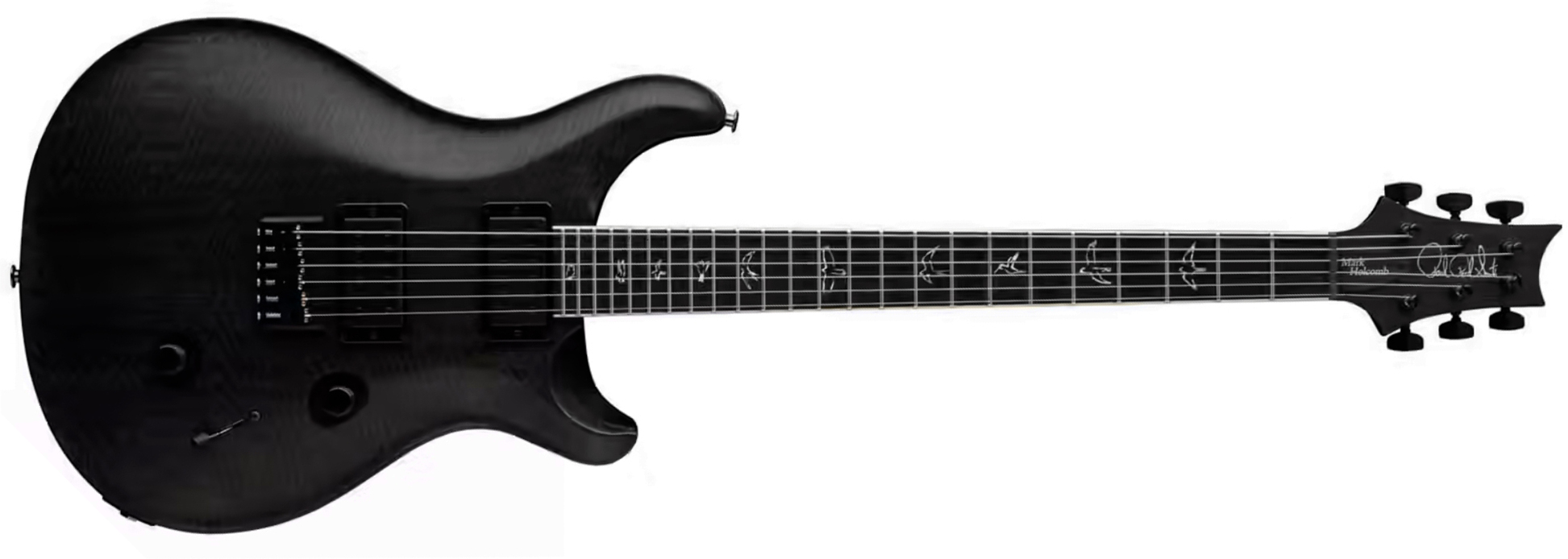 Prs Mark Holcomb Usa Signature 2h Seymour Duncan Ht Eb - Gray Black - Double cut electric guitar - Main picture